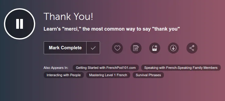 FrenchPod101 Lessons