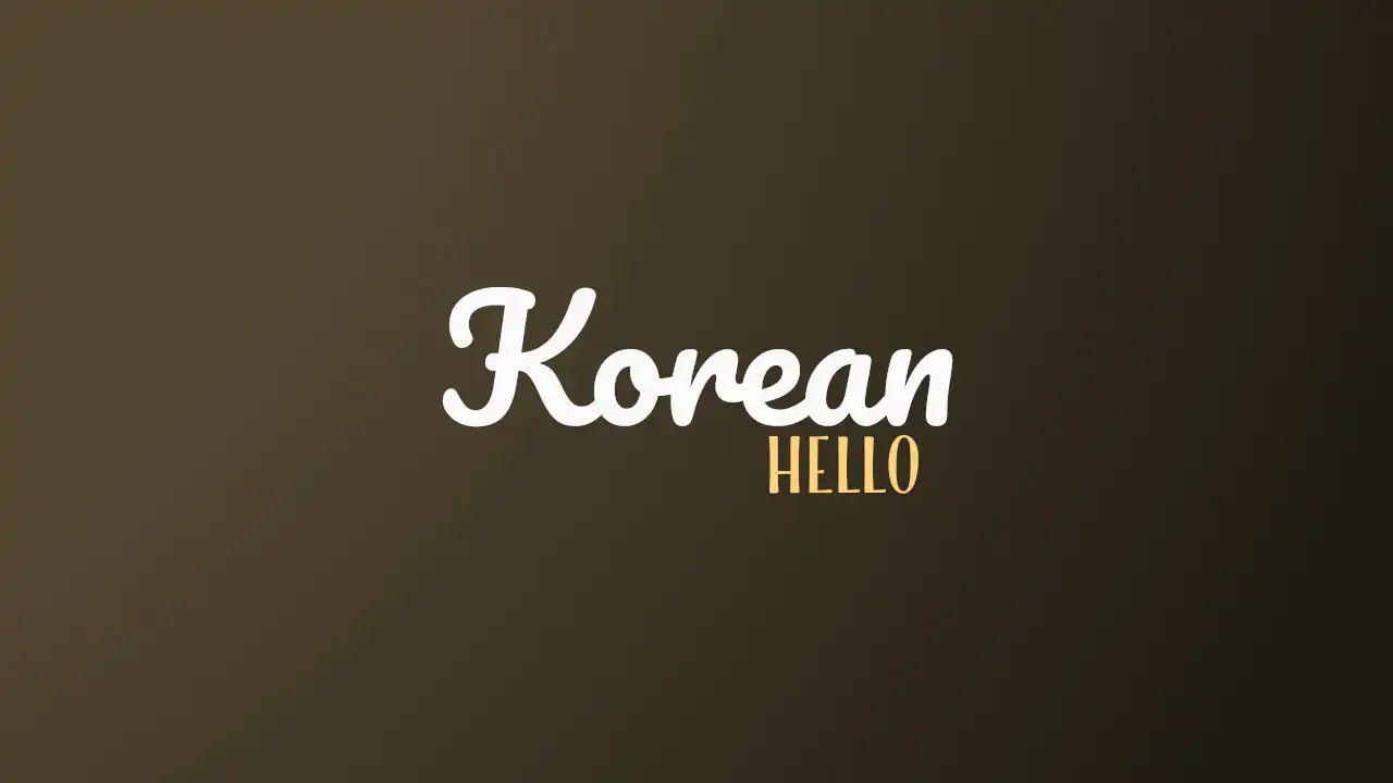 How To Say Hello In Korean