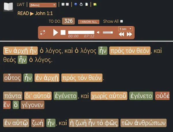 Learning Greek