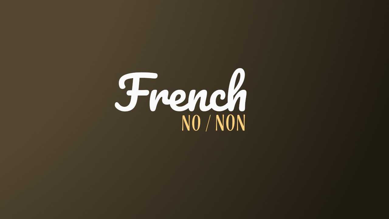 7 Different Ways To Say 'No' Or Refuse Something In French