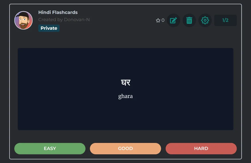 Rocket Hindi Flashcards